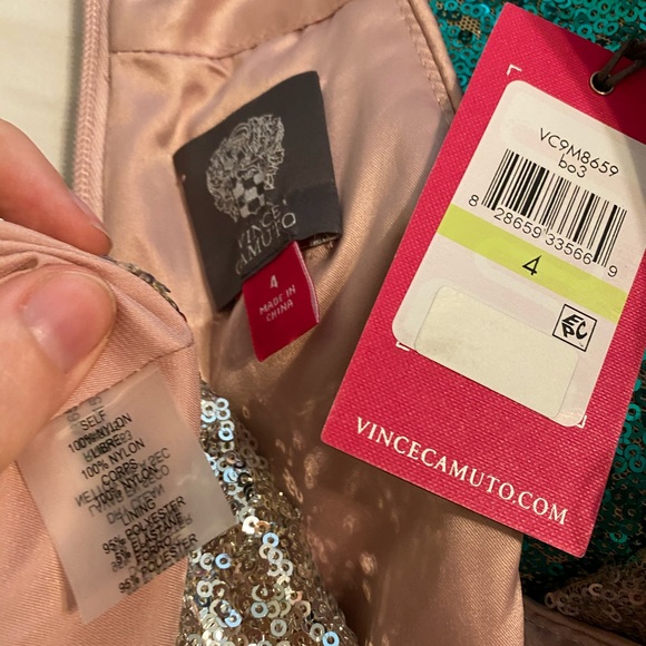 Vince Camuto silver pink ombré sequin dress - Picture 6 of 6